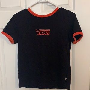 Orange and black Vans T-shirt.